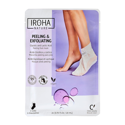 Calcetines Peeling y Exfoliantes Ácido Glicólico, Iroha Nature