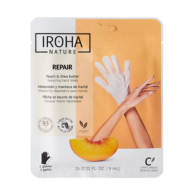 Guantes Mascarilla Reparadores con Melocotón, Iroha Nature