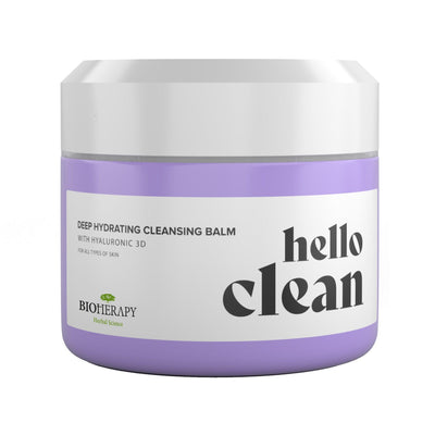 Hello Clean, Bálsamo Limpiador y Removedor de Maquillaje Hidratante con Ácido Hialurónico 3D Bioherapy - Tienda Cresso, hay algo para ti