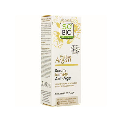 Serum reafirmante Anti-Age Aceite de Argán con acido Hialurónico,  So Bio