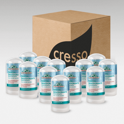 Caja 12 Desodorantes Cristal Potassium - Tienda Cresso, productos naturales