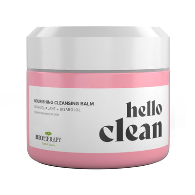 Hello Clean, Bálsamo Limpiador y Removedor de Maquillaje Calmante de Escualeno + Bisabolol, Bioherapy
